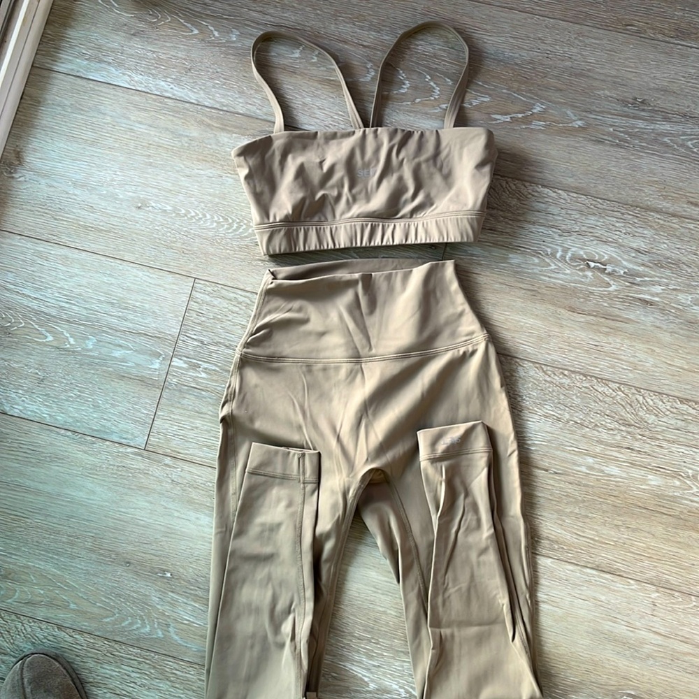 Set active sportbody light khaki bra